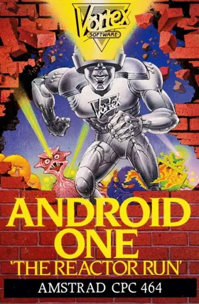 Android One - The Reactor Run (UK) (1985) (Trainer) box cover front